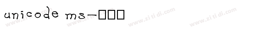 unicode ms字体转换